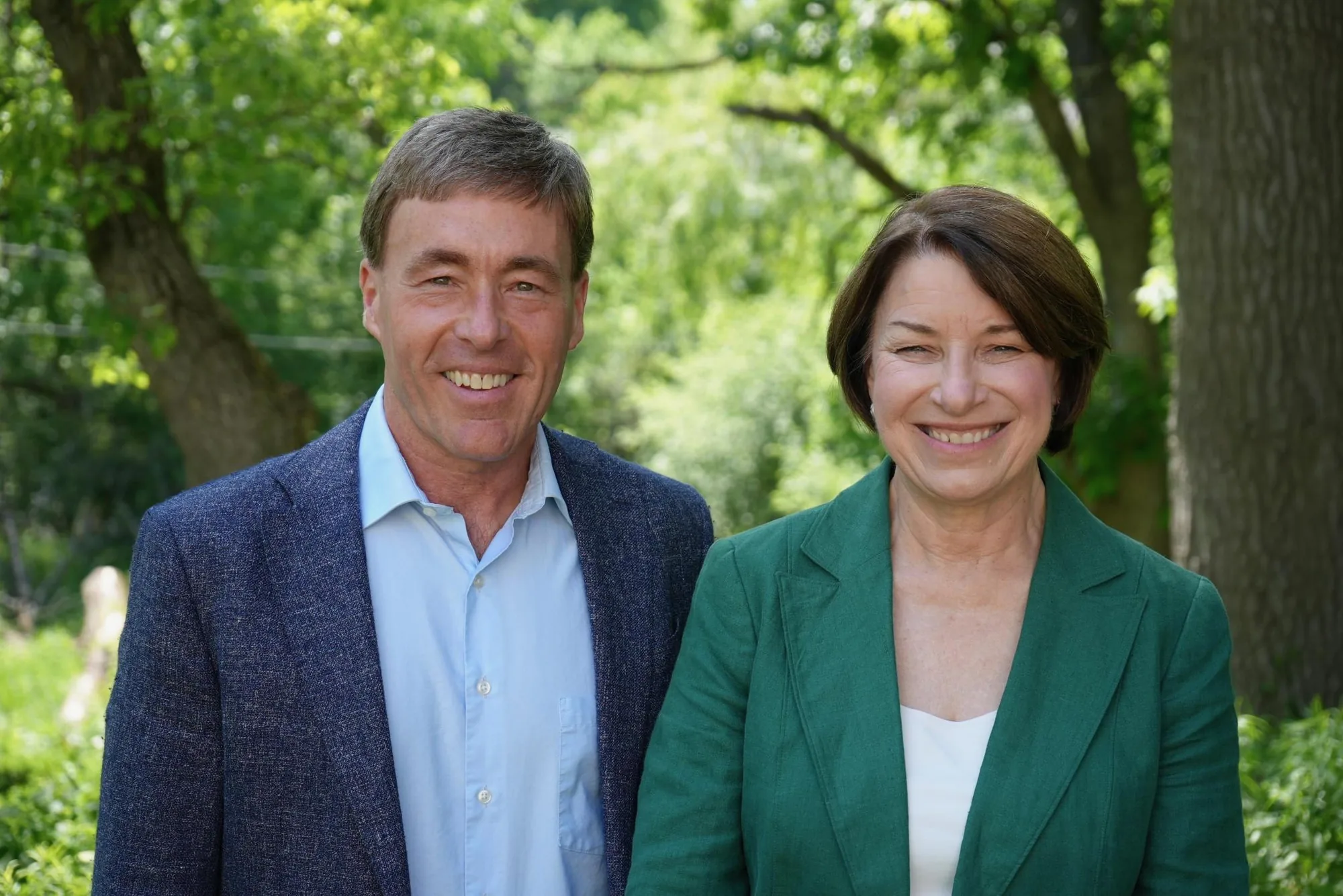 Ben Schierer and Amy Klobuchar.