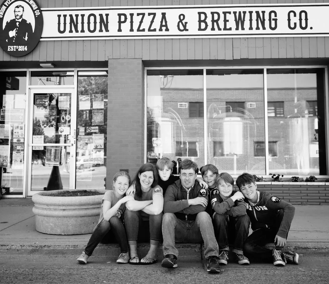 Ben Schierer with his family