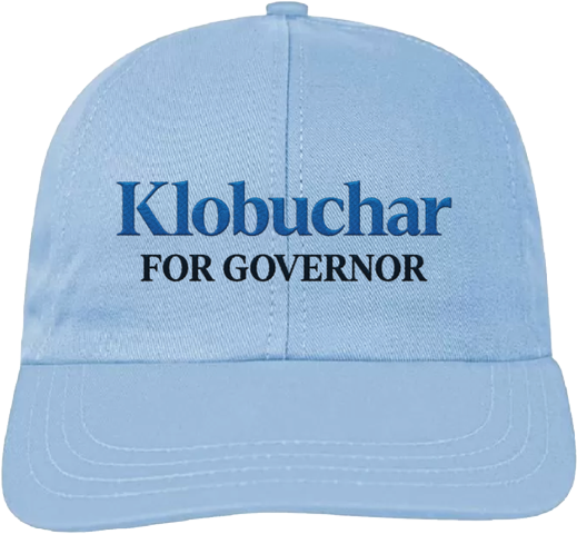 Light blue Klobuchar for Governor cap